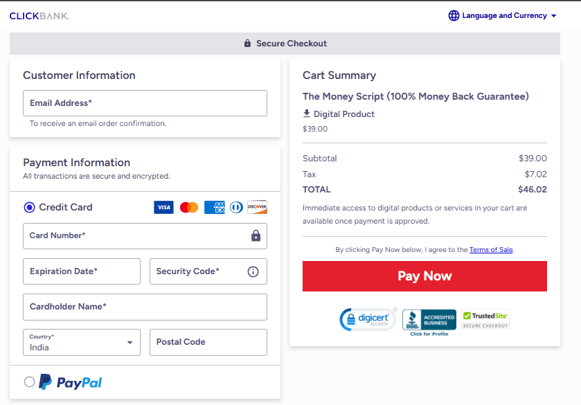 money-script-order-page